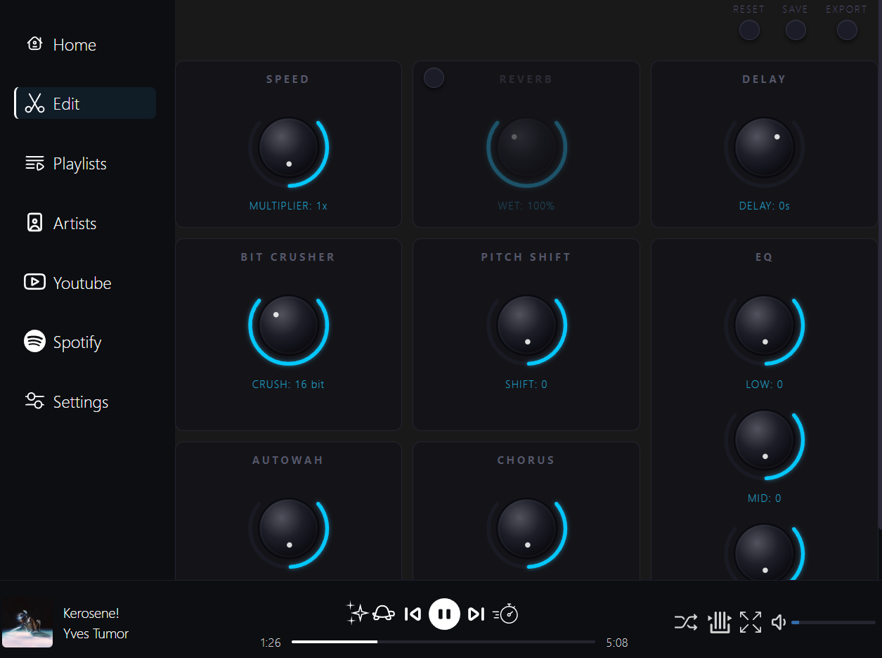 AudioShape interface